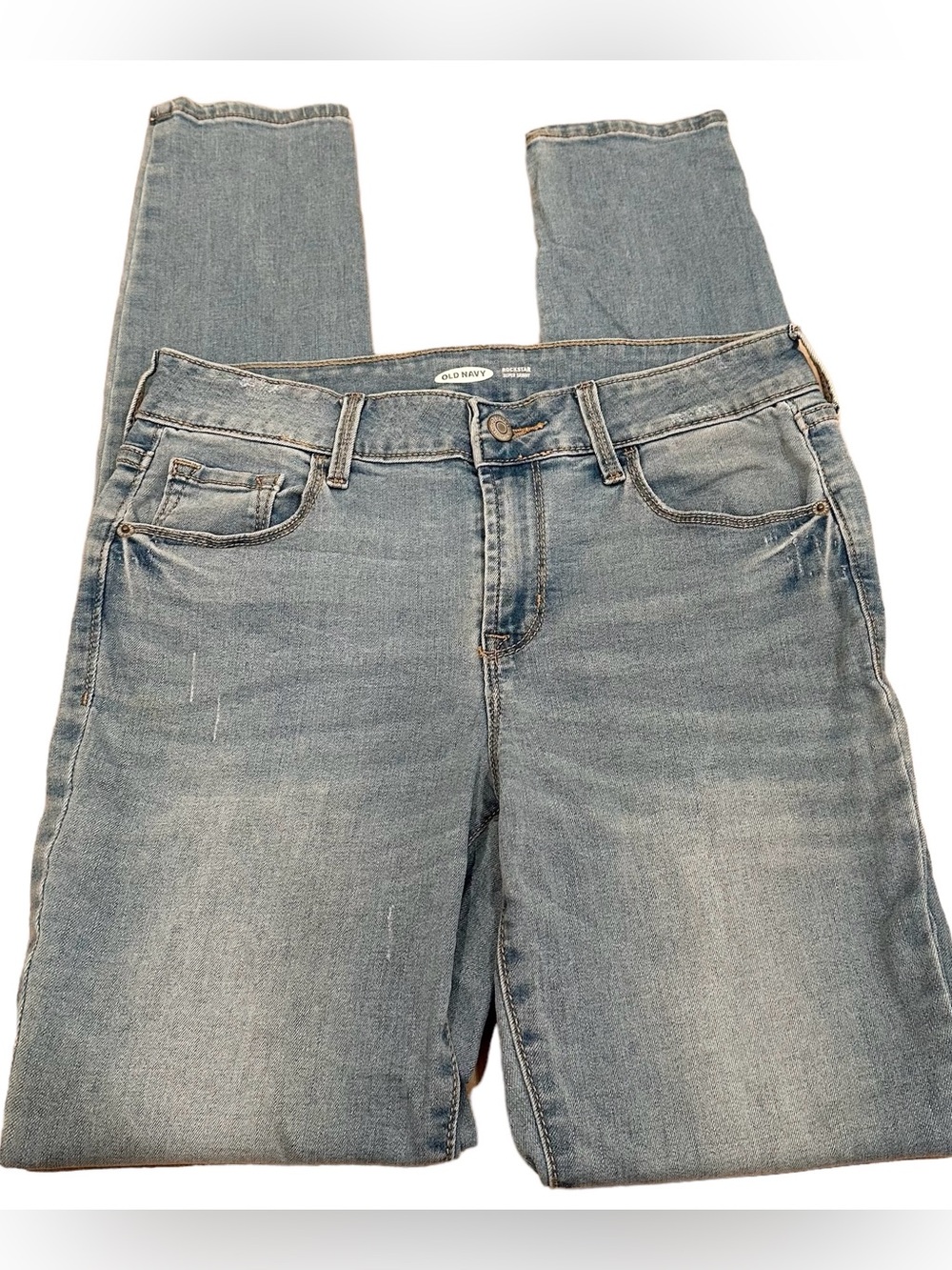 Old Navy Rockstar Super Skinny Lightly Distressed Jeans Size 6 Long